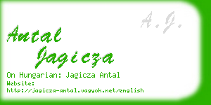 antal jagicza business card